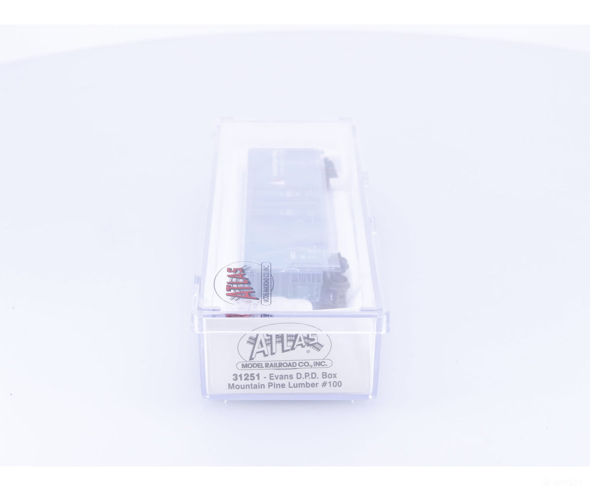 Atlas 31251 N Evans Double Plug Door Box Car Mountain Pine (MRCX) 100 - Freight Cars