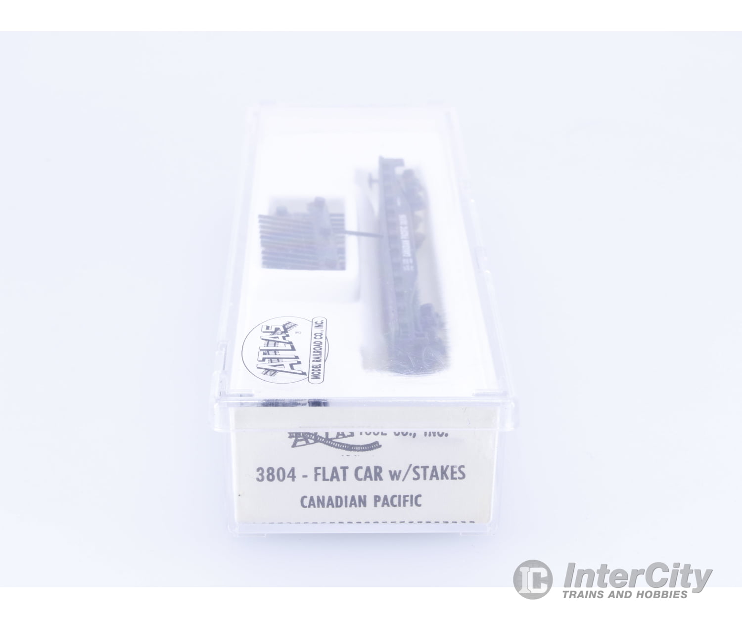 Atlas 3804 N 50’ Flatcar with Stakes #2 Canadian Pacific (CP) 301195 Freight Cars