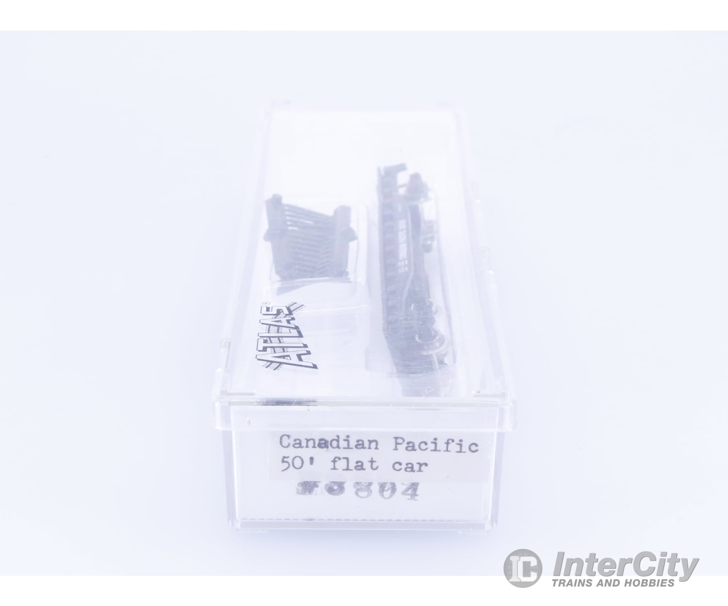 Atlas 3804 N 50’ Flatcar with Stakes Canadian Pacific (CP) 301195 Freight Cars