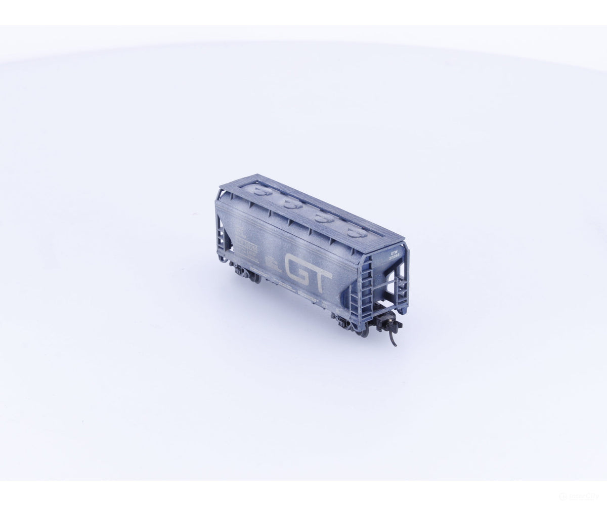 Atlas 3911 N ACF 2 Bay Centerflow Weathered Grand Trunk Western (GTW) 315066 - Freight Cars