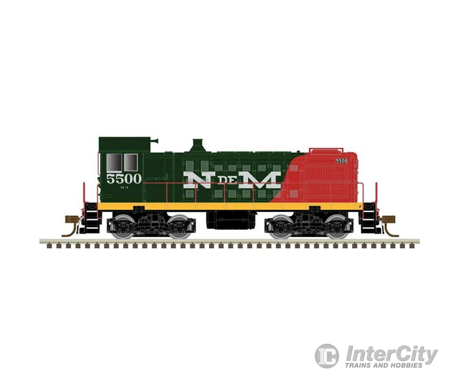 Atlas 40005726 Alco S2 W/Loksound & Dcc - Master(R) -- Nacionales De Mexico #5500 (Black Red White)