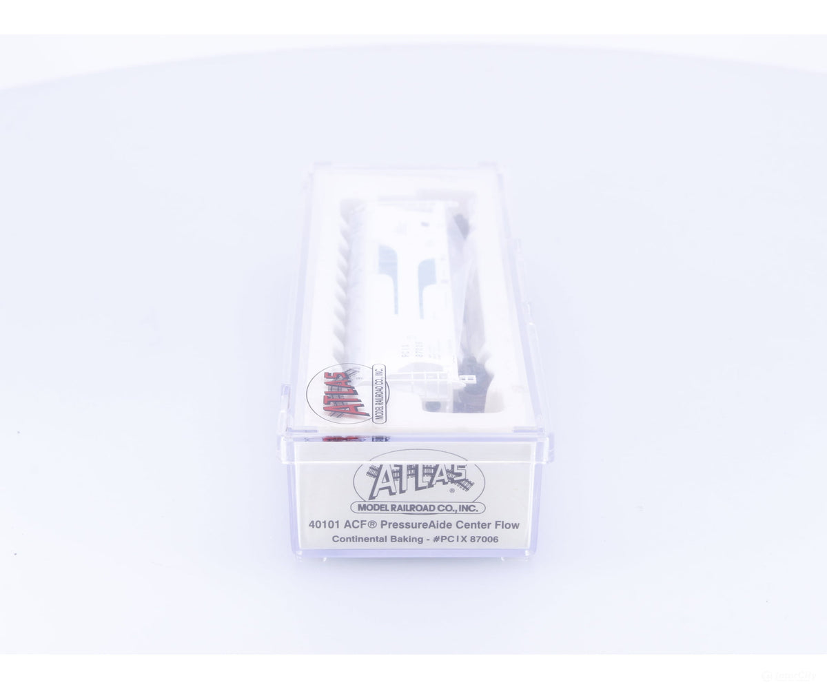 Atlas 40101 N 4 Bay ACF Cylindrical Hopper Continental Baking (PCIX) 87006 - Freight Cars