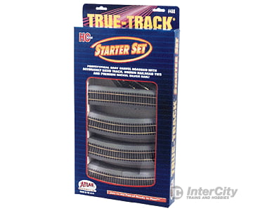Atlas 488 True-Track(R) Code 83 Track & Roadbed System -- Starter Set (18 Sections 2 Switches
