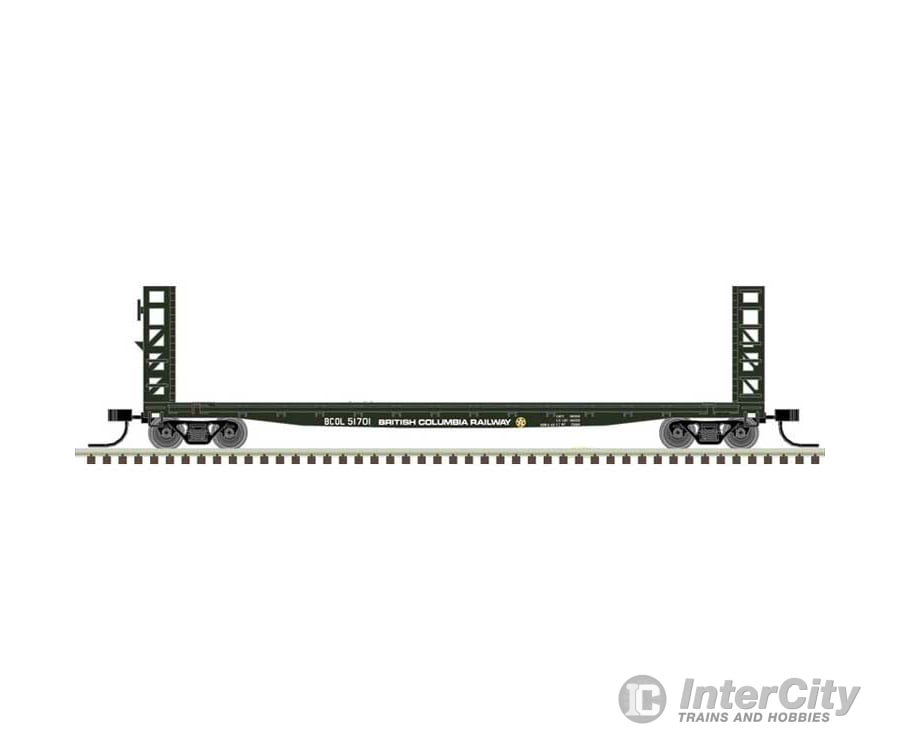 Atlas 50005786 Gsi-Gsc 48 Bulkhead Flatcar - Ready To Run Master(R) -- British Columbia Railway