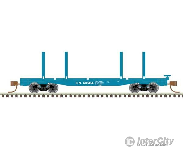 Atlas 50006284 45 Logging Flatcar - Ready To Run Master(R) -- Great Northern #68541 (Big Sky Blue