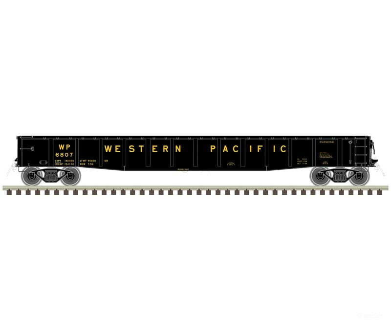 Atlas 50006421 Acf 70-Ton 52 Gondola - Ready To Run Master(R) -- Western Pacific #6818 (Black