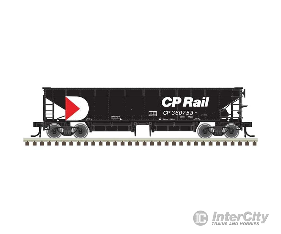 Atlas 50006613 70-Ton Hart Ballast Car - Ready To Run Master(R) -- Canadian Pacific #360986 (Black