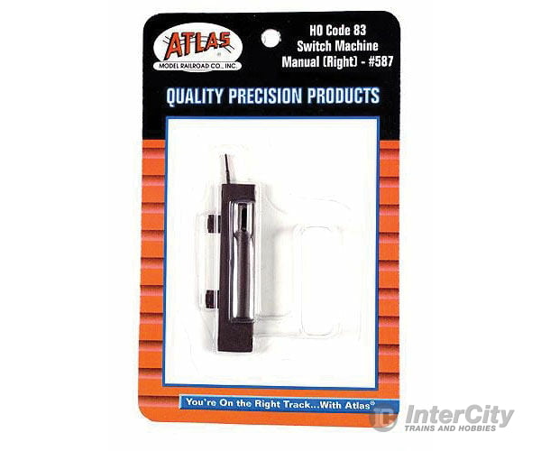 Atlas 587 Manual Switch Machine For Code 83 Turnouts -- Right Hand Track &