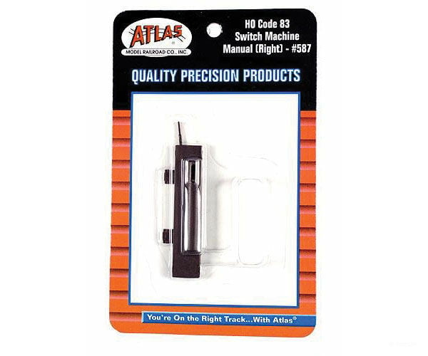 Atlas 587 Manual Switch Machine For Code 83 Turnouts -- Right Hand Track &