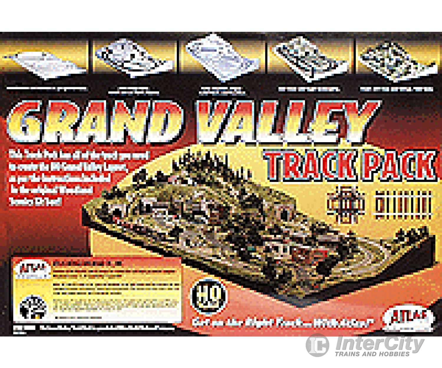 Atlas 589 Grand Valley Track Pack -- For Woodland Scenics Layout (#785-1483 Sold Separately) Kits