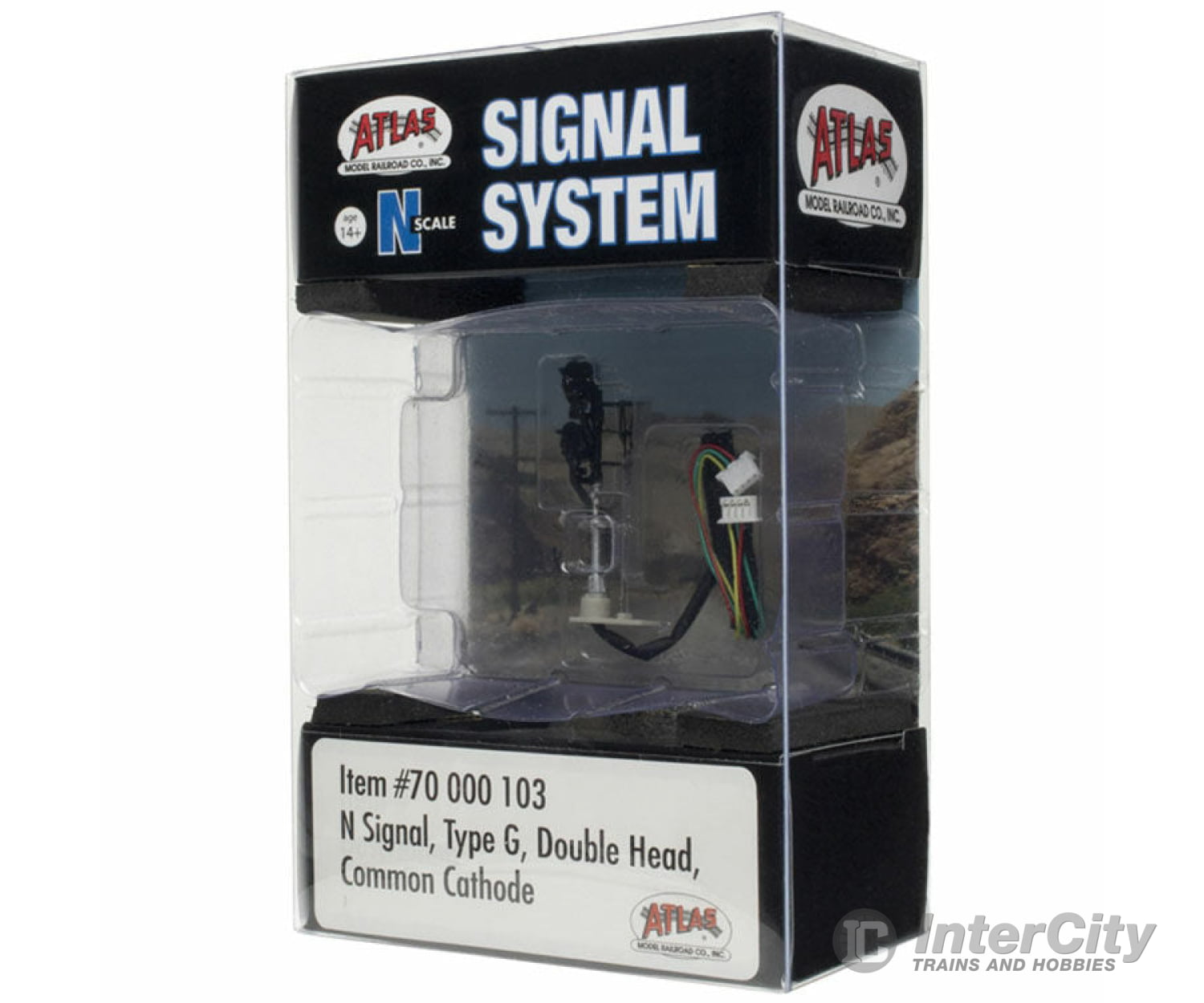 Atlas 70000103 All Scales Signal System -- Double-Head Type G Signals & Catenary