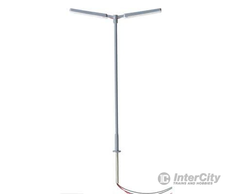Atlas 70000176 Double-Arm Parking Lot Light 3-Pack - Cool White Led -- Gray Lights & Electronics