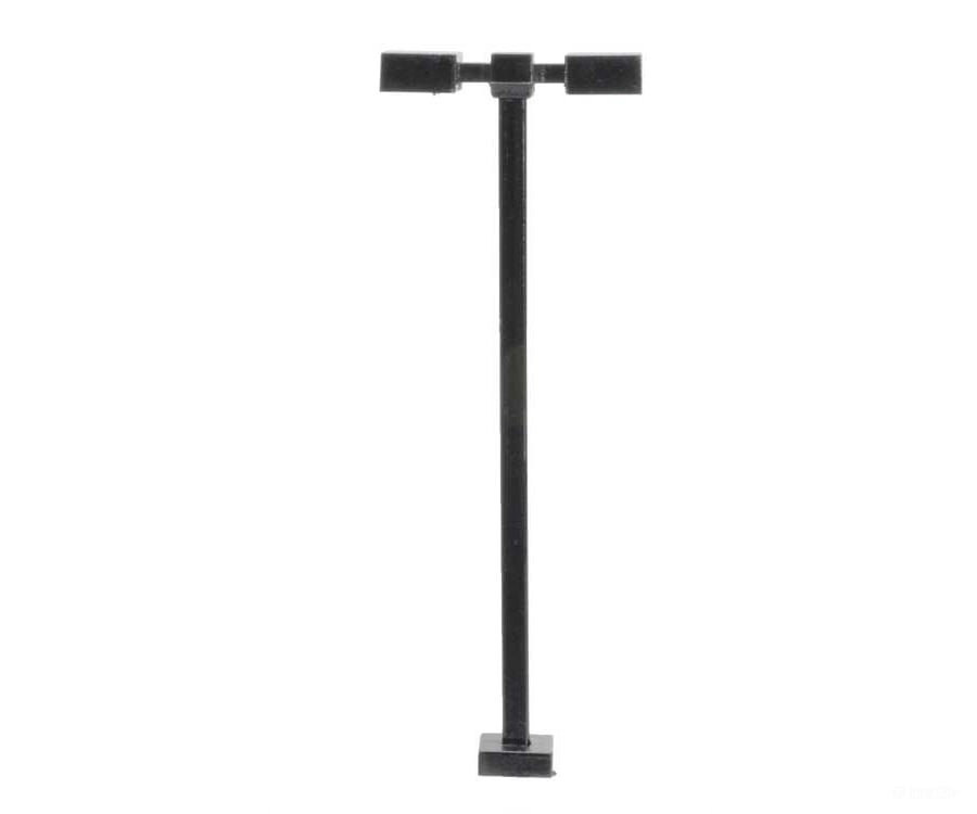 Atlas 70000211 Double-Arm Square Led Light 3-Pack -- Black (Warm White Led) 15 Scale Feet Tall