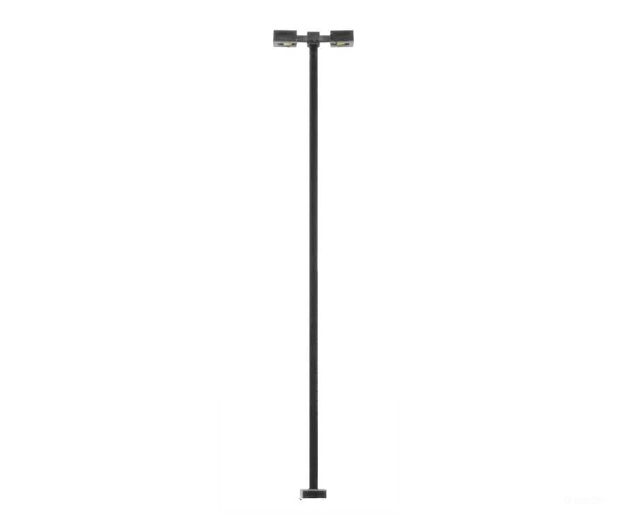 Atlas 70000215 Double-Arm Square Led Light 3-Pack -- Black (Warm White Led) 30 Scale Feet Tall