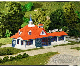 Atlas 760 Roadside Restaurant Plastic Kit -- 5-5/8 X 8-3/4 14.3 21.9Cm Structures