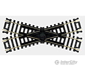 Atlas 839 Snap Track Crossing -- 30 Degrees Nickel-Silver Rail Black Ties & Turnouts