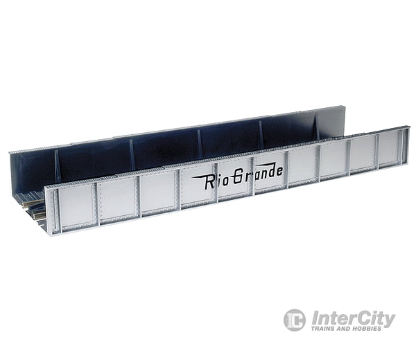 Atlas 892 Decorated Plate Girder Bridge W/Code 100 Track -- Denver & Rio Grande Western (Silver