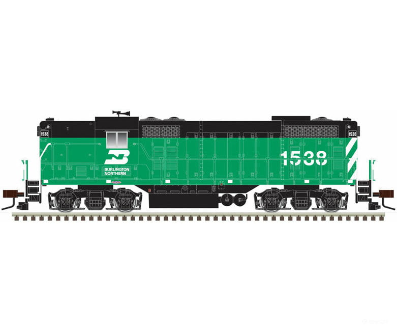 Atlas 10003943 Emd Gp7 - Standard Dc Classic(R) Silver -- Burlington Northern 1554 (Cascade Green