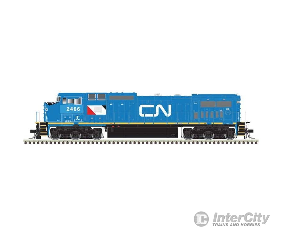 Atlas HO 10004481 GE Dash 8-40CW - Standard DC - Master(R) Silver - Canadian National IC #2466 (blue white black)