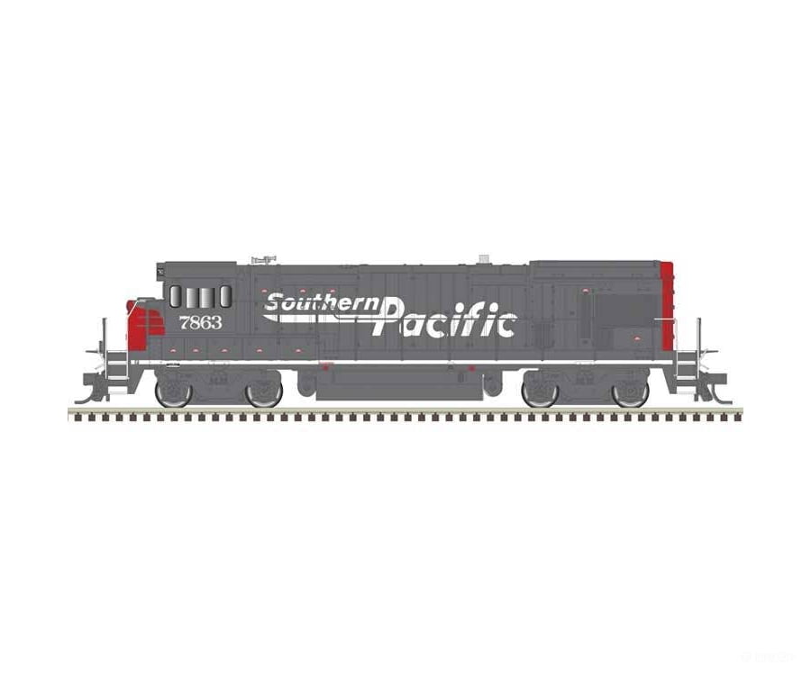 Atlas HO 10004724 GE B30-7 Low Nose - Sound and DCC - Master(R) Gold - Southern Pacific #7863 (gray red white Speed