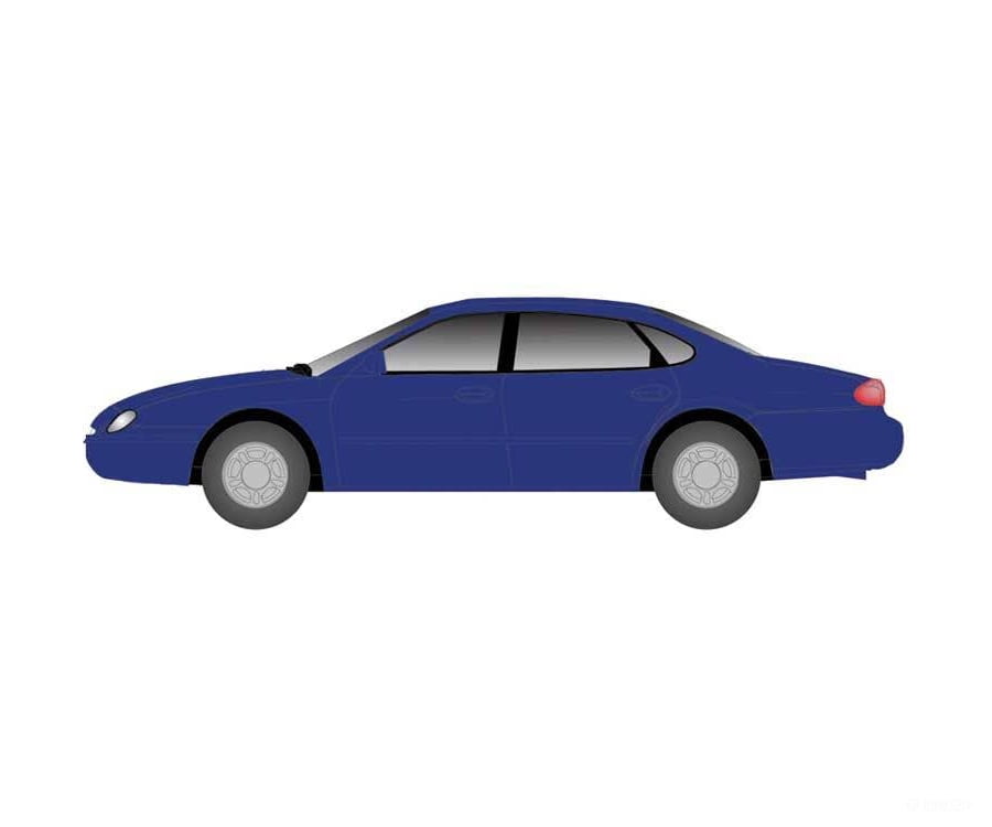 Atlas HO 1271 American Autombiles - Ford - Taurus 1996 4-Door Sedan - Moonlight Blue Cars & Trucks