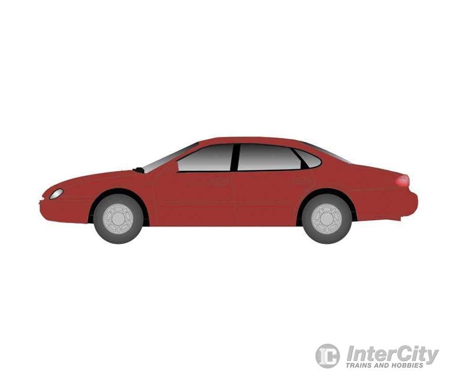 Atlas HO 1275 American Autombiles - Ford - Taurus 1996 4-Door Sedan - Toreador Red Cars & Trucks