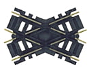 Atlas Ho 174 Custom-Line(R) Crossing - Code 100 -- 45-Degree 3 7.6Cm Black Ties Track & Turnouts