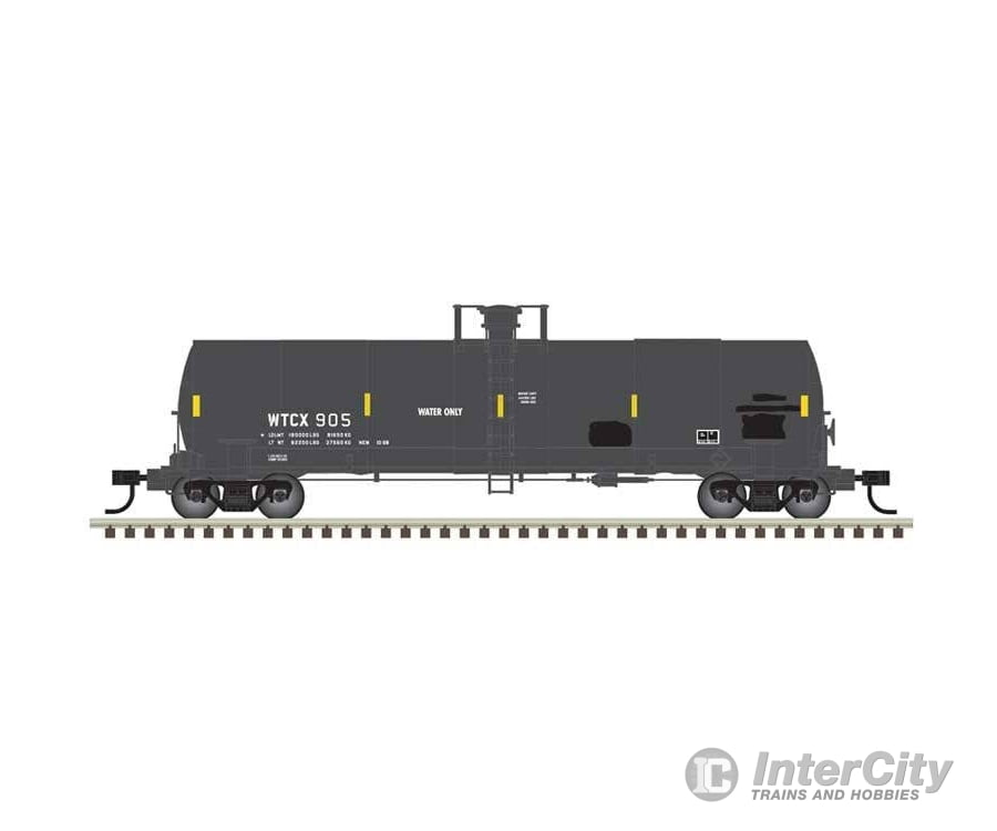 Atlas HO 20007570 ACF 17,360-Gallon Tank Car - Master(R) - Weyerhaeuser WTCX #905 (gray white yellow) Freight Cars
