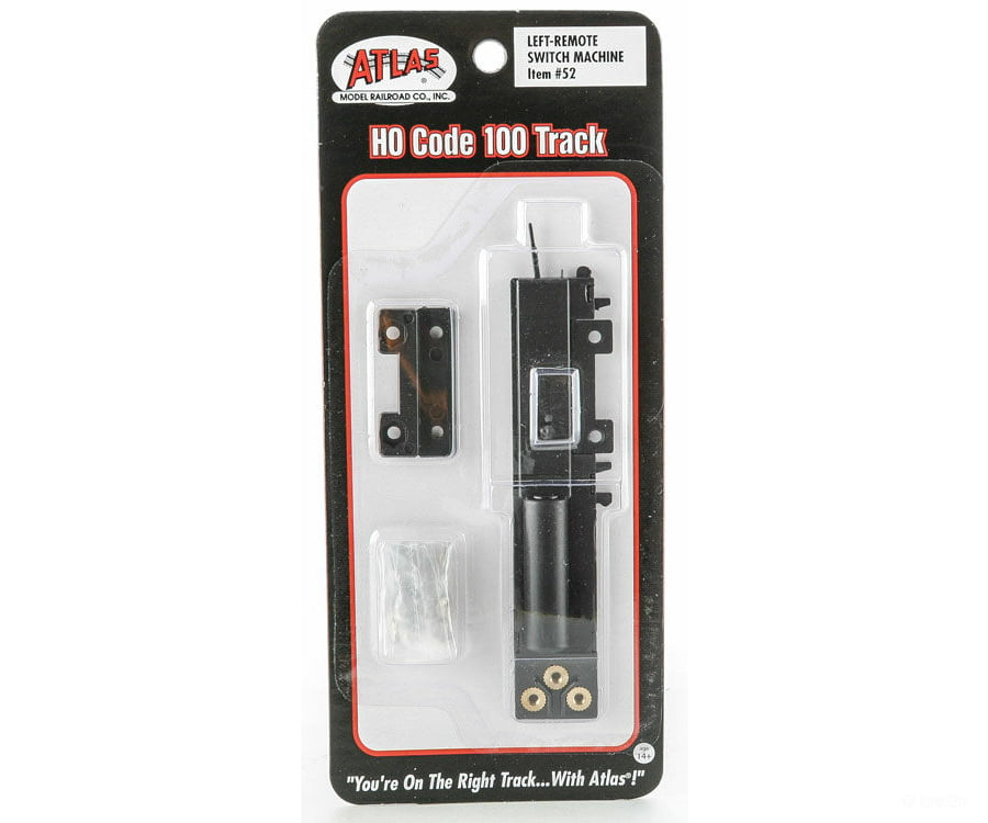 Atlas Ho 52 Remote Control Switch Machine -- Left Hand Black Ties Track & Turnouts