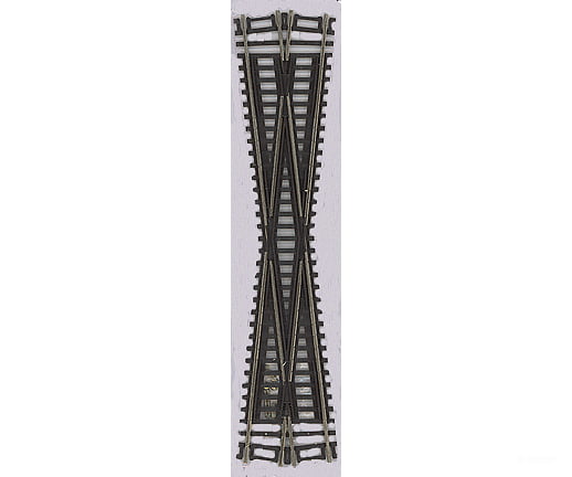 Atlas Ho 571 Code 83 Crossing - Nickel Silver With Brown Ties -- 12-1/2 Degrees Track & Turnouts