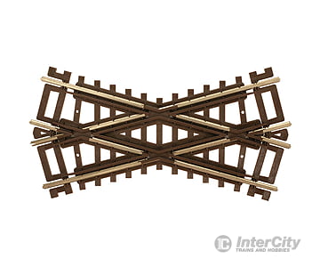 Atlas Ho 574 Code 83 Crossing - Nickel Silver With Brown Ties -- 30 Degrees Track & Turnouts