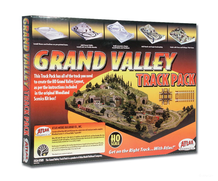 Atlas 589 Grand Valley Track Pack - - For Woodland Scenics Layout (#785 - 1483 Sold Separately) Kits