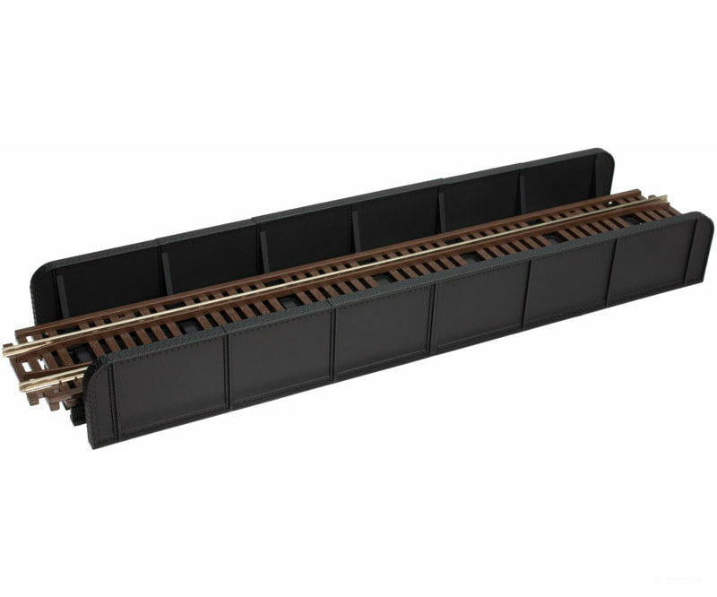 Atlas Ho 880 Through Plate-Girder Bridge With Code 100 Track -- Kit - Single-Track (Black) Tunnels &
