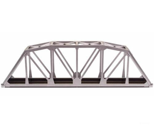 Atlas Ho 889 18 Through Truss Bridge Kit W/Code 100 Track -- Silver Tunnels & Bridges