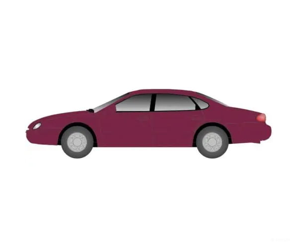 Atlas N 150-2910 American Automobile Ford Taurus 1996 4-Door Sedan - Midnight Red - 2 pack Cars & Trucks