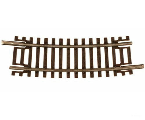 Atlas N 2011 Code 55 Track W/Nickel-Silver Rail & Brown Ties -- 10 Radius Half Curve Pkg(6) Turnouts