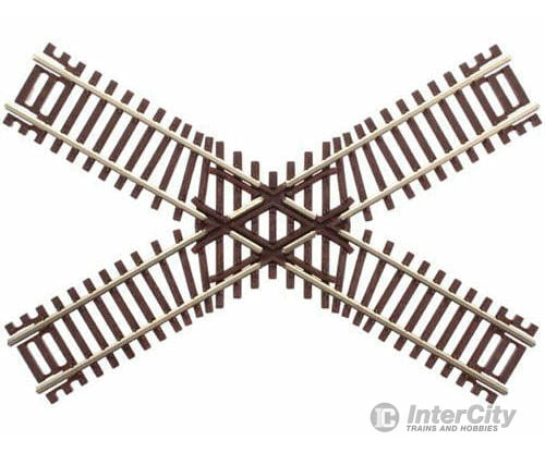 Atlas N 2044 Code 55 Track W/Nickel-Silver Rail & Brown Ties -- 60-Degree Crossing Turnouts