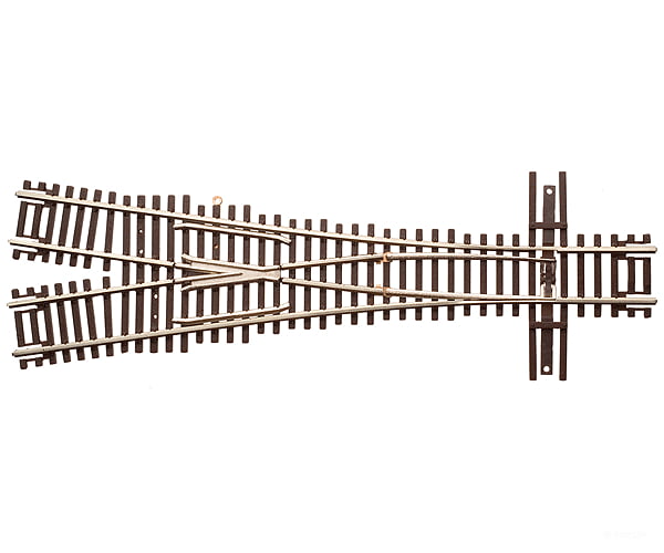 Atlas N 2057 Code 55 Turnout Nickel-Silver Rail Brown Ties -- #3.5 Wye Track & Turnouts