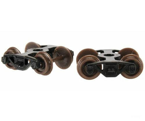Atlas N 22061 Friction Bearing Caboose Trucks -- 1 Pair Couplers &