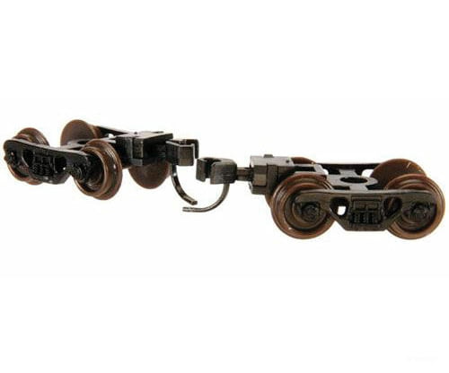 Atlas 22071 Talgo-Type Freight Car Trucks With Accumate Knuckle Couplers -- 100-Ton Roller Bearing &