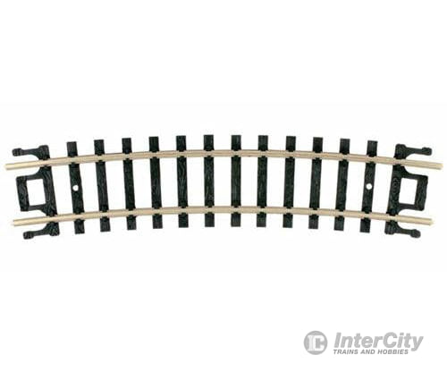 Atlas N 2521 Curved Snap-Track(R) -- Half 11 Radius Black Ties Pkg(6) Track & Turnouts