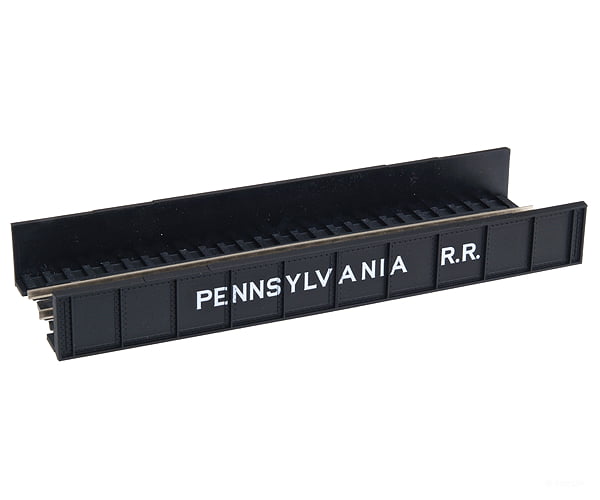 Atlas 2559 Decorated Code 80 Plate-Girder Bridge -- Pennsylvania Railroad (Black White) Tunnels &