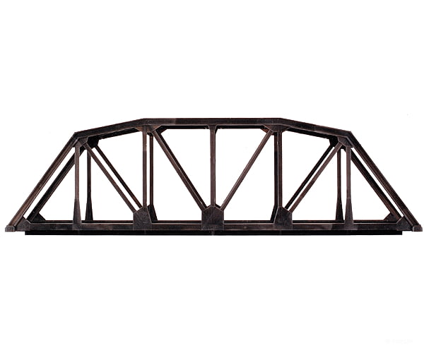 Atlas 2571 Through Truss Bridge Kit W/Code 80 Rail -- Silver Tunnels & Bridges