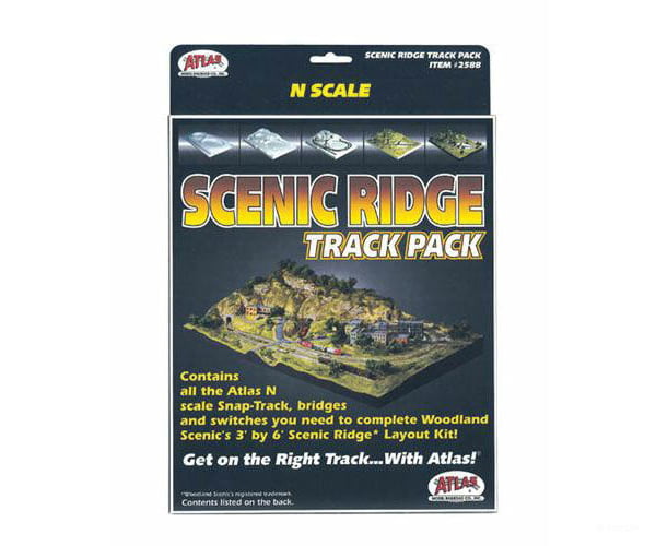 Atlas N 2588 Scenic Ridge Track Pack -- For Woodland Scenics Layout Accessories