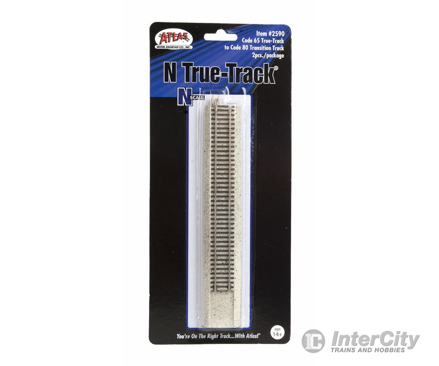 Atlas N 2590 Code 80 To 65 True-Track Transition Track -- Pkg(2) & Turnouts