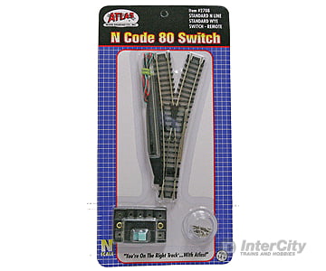 Atlas N 2708 Code 80 Remote Turnout (Switch) - Standard Line -- Wye Track & Turnouts
