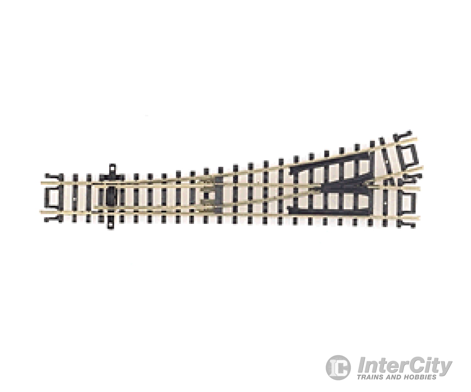 Atlas N 2750 Code 80 Custom Line No. 4 Standard Turnout -- Left Hand Track & Turnouts