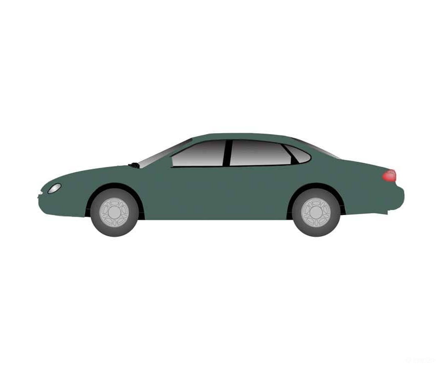Atlas N 2902 American Automobiles - Ford - Taurus 1996 4-Door Sedan pkg(2) - Medium Willow Green Cars & Trucks