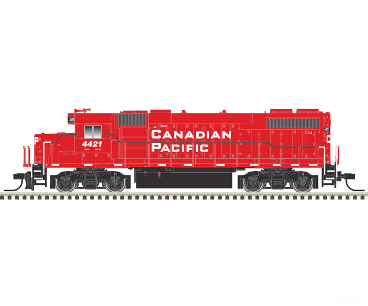 Atlas 40004834 EMD GP38-2 Phase II - LokSound and DCC -- Canadian Pacific 4401 (red white) Locomotives