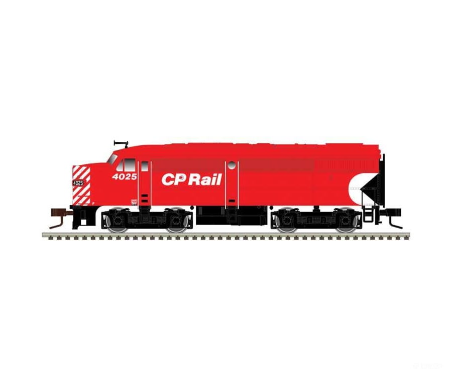 Atlas N 40005056 Alco FA1 Large Numberboards - Standard DC - Master(R) Silver - Canadian Pacific #4025 (Action Red